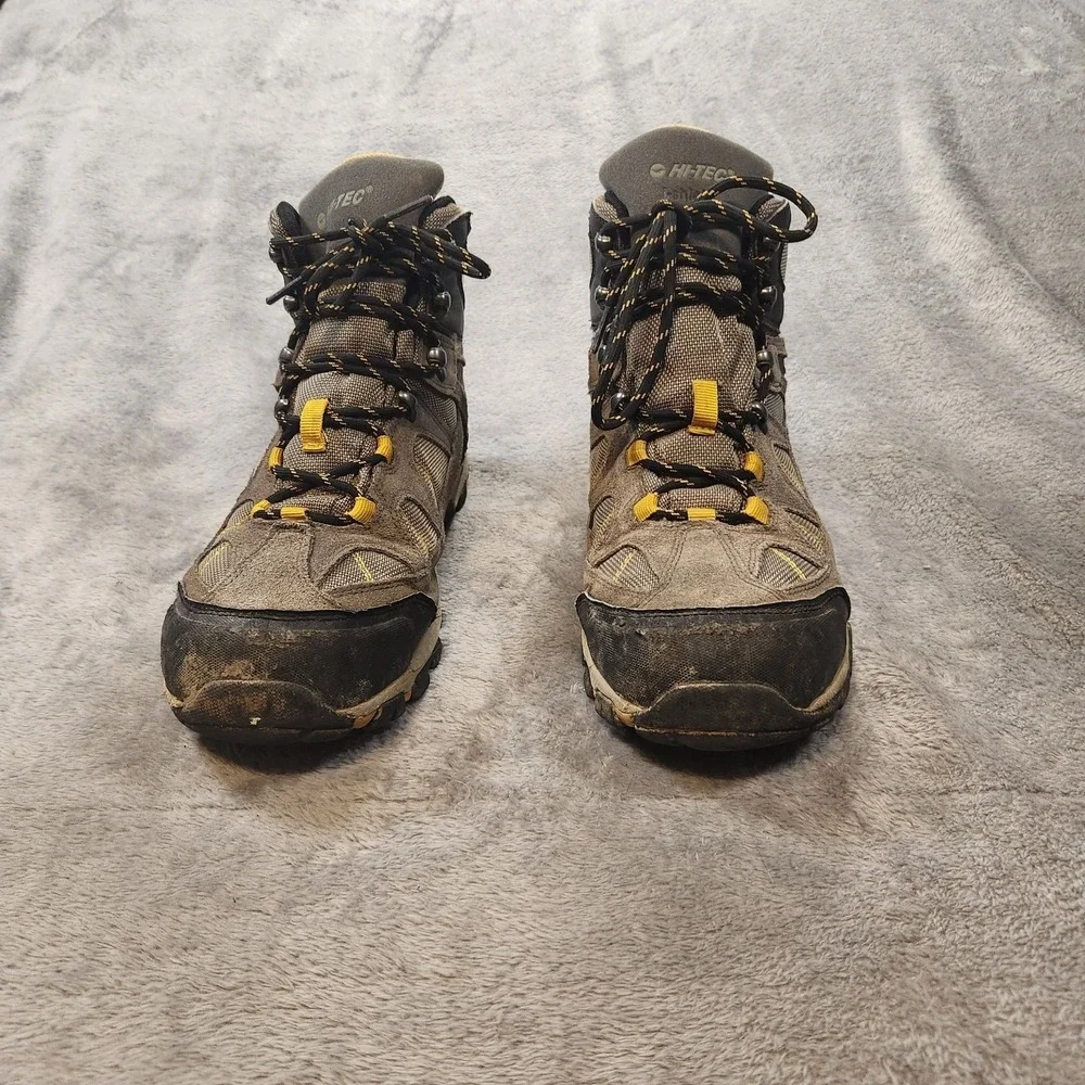 Hi-Tec Boots Mens 10.5 Gray Altitude Lite Waterproof Hiking Hi Tec Gorpcore - Picture 6 of 11